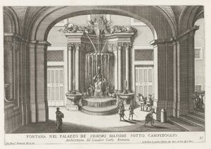 Fontein in de binnenplaats van het Palazzo Massimo di Rignano te Rome（罗马马西莫-迪-里尼亚诺宫中的方塔
坎皮多格里奥的马西莫签名宫中的字体（物体上的标题）
罗马的字体、宫殿和花园（系列标题）
罗马古建筑中的字体（系列名称 作者 乔瓦尼·贾科莫·德罗西