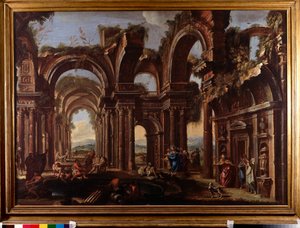 The probatic pool (oil on canvas