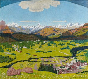 弗利姆斯的全景。三联画，中央面板，1904年。