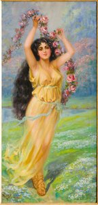 年轻的仙女（布面油画）