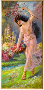 年轻的仙女（布面油画）