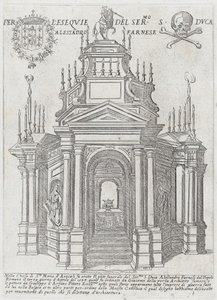 为亚历山德罗-法尔内塞公爵制作的卡塔板，1593年