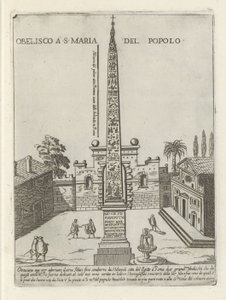 罗马人民广场上的埃及拉美西斯二世方尖碑
S. Maria del Popolo 的方尖碑（物上标题）
罗马的现代和古代纪念碑和建筑（系列标题）
Ornamenti di fabriche antichi et moderni dell