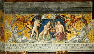 A marine deity is offered a small boar Detail of a frieze attributed to Giovanni Maria Falconetto (1468-1534) 1520 around Mantua, Palazzo d