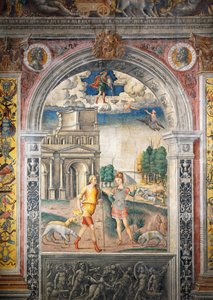 Giovanni Maria Falconetto (1468-1535) 的壁画，十二宫宫，Palazzo D