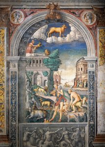 Giovanni Maria Falconetto (1468-1535) 的壁画，十二宫宫，Palazzo D