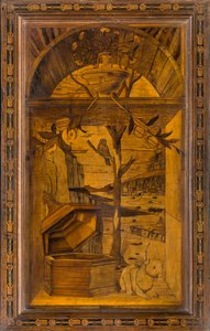 Lignaean Canonical Choir，由Giovanni Maria Platina 1484年镶嵌，高级档位 作者 乔瓦尼·玛丽亚·普拉蒂纳