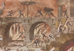 地狱 作者 Giovanni Mauro della (c.1575 1640) Rovere