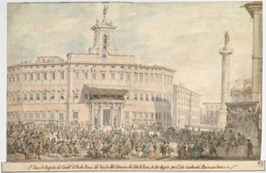 蒙特西托里奥广场的彩票，1743-1744。