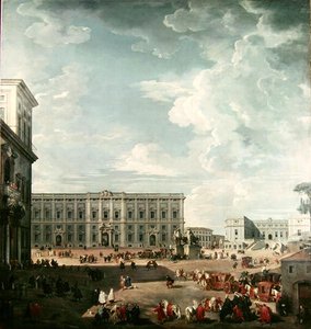 Piazza del Quirinale，罗马的看法 作者 乔瓦尼·保罗·帕尼尼