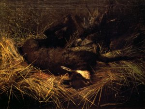 死亡的麂皮 作者 乔凡尼·塞甘蒂尼（Giovanni Segantini）