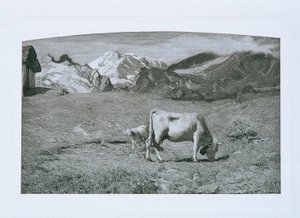 春季牧场 作者 乔凡尼·塞甘蒂尼（Giovanni Segantini）
