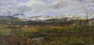 马洛亚上的风景或回到他的故乡 作者 乔凡尼·塞甘蒂尼（Giovanni Segantini）