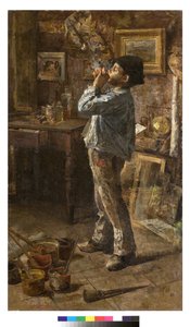 我也是画家，或者是Dilettante或画家工作室，1885年