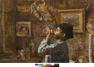 我也是画家，或者是Dilettante或画家的工作室，1885年