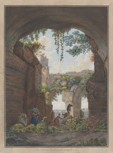 卡拉卡拉浴场的内部，约1780年。创作人：Giovanni Volpato, Louis Ducros. 作者 乔瓦尼·沃尔帕托，路易斯·杜克罗斯
