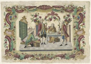 浪子向父亲索要遗产
Filius prodigus petit a patre portionem substantiae suae（物体上的标题）
