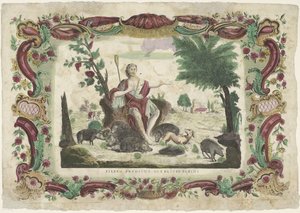 牧猪浪子
Filius prodigus qui pascit porcos（物品上的标题）