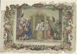 忏悔圣事
IV.Sacramentum poenitentia / IV.Sacramento la penitentia（标题标在实物上）
七件圣事（系列名称） 作者 乔瓦尼·沃尔帕托