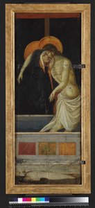 Pieta，反向（面板上的蛋彩画和金色）