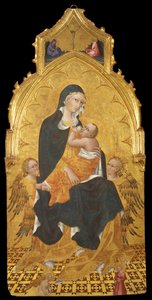 麦当娜与儿童和天使。通告，c。 1440 作者 乔瓦尼·迪·保罗