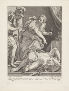雅伊尔向巴拉克展示被杀死的西西拉 作者 卡洛·马拉塔（Carlo Maratta）
