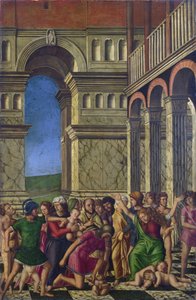 Mocetto, Girolamo (c. 1458-1531) The Massacre of the Innocents 布面油画约 1510-1520 伦敦国家美术馆 67,9x44,5