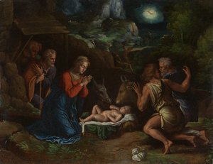 牧羊人的崇拜，约。 1535-40。