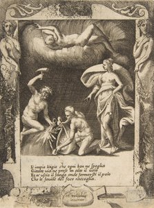 从混沌的身体中取出的Litigium，而他的母亲被扔到了空中，设置为Wi...，1531-76。 作者 朱利奥·博纳松