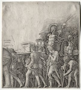 凯撒的胜利：Corselet承载者，c。 1498。 作者 朱利奥·坎帕尼奥拉（Giulio Campagnola）