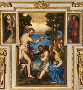 人民圣母教堂，第一跨度南侧，Giulio Campi，1569年的基督洗礼，在Sant