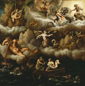 不朽的寓言，c.1540 作者 朱利奥·罗马诺