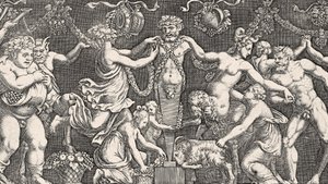 牺牲到Priapus，1540 作者 朱利奥·罗马诺