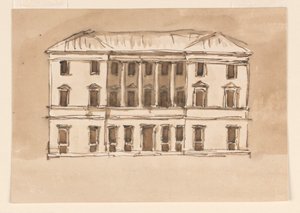 市政大厦立面图 作者 朱塞佩·巴贝里（Giuseppe Barberi）