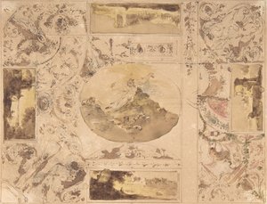 天花板的装饰设计，18世纪末-19世纪中期。