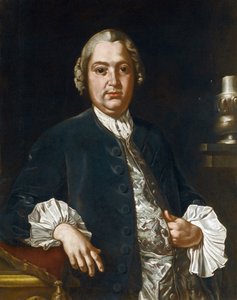 作曲家 Niccolo Jommelli (1714-1774) par Bonito, Giuseppe (1707-1789) 的肖像 - 布面油画，84x73,5 - 私人收藏 作者 朱塞佩·博尼托