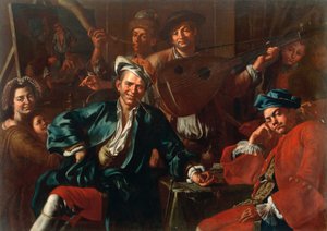 朱塞佩-博尼托（1707-1789）的画家工作室，约1740年