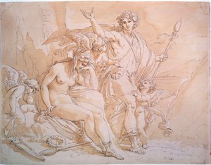 巴克斯（Bacchus）和阿里亚德涅（Ariadne），1780年代。