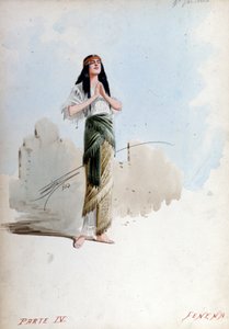 朱塞佩-帕兰蒂（1881-1946 年）在威尔第（1813-1901 年）歌剧《纳布科》中设计的费内纳服装。