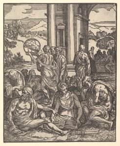Le sorti di Francesco Marcolini da Forli entitled Giardino di Pensieri "的头版画，1540年。 作者 朱塞佩·波尔塔