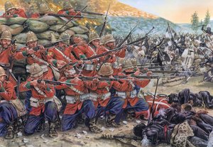 盎格鲁-祖鲁战争：1879 年 1 月的南非罗克漂流河战役 - 盎格鲁-祖鲁战争：1879 年 1 月的南非罗克漂流河战役 - 插图：朱塞佩-拉瓦 作者 朱塞佩·拉瓦（Giuseppe Rava）