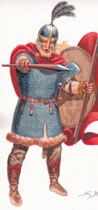 野蛮人首领（西哥特哥特人或汪达尔人） 作者 朱塞佩·拉瓦（Giuseppe Rava）
