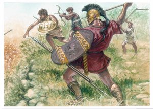 马其顿王国：轻步兵士兵 - 马其顿（古代王国）：轻步兵士兵 - 插图：Giuseppe Rava 作者 朱塞佩·拉瓦（Giuseppe Rava）