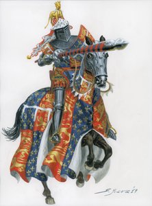 黑王子（伍德斯托克的爱德华、普兰塔格奈特的爱德华或黑王子爱德华 作者 朱塞佩·拉瓦（Giuseppe Rava）
