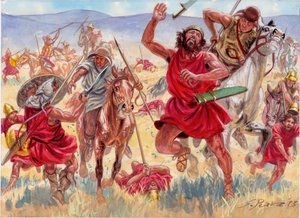 塞萨利骑兵让斯巴达人大吃一惊 作者 朱塞佩·拉瓦（Giuseppe Rava）