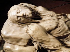 蒙面纱的基督 作者 Giuseppe Sanmartino