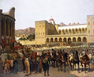 西西里国王拉格罗一世从皇宫（Palazzo Reale）的出口，