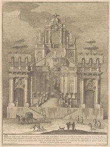 1778年为 "基尼埃亚 "设计的初稿: 海格力斯和安泰的乡村美景 作者 朱塞佩·瓦西（Giuseppe Vasi），模仿朱塞佩·帕拉齐（Giuseppe Palazzi）