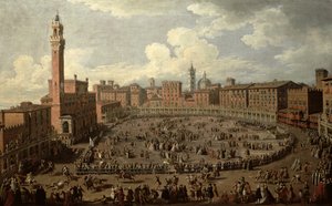 Palio，Piazza del Campo，锡耶纳