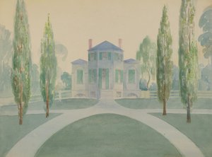 本杰明-C-穆尔的房子，约1936年。